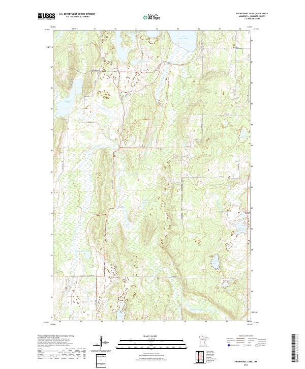 Frontenac Lake, MN — USGS 7.5-minute topo (2022)