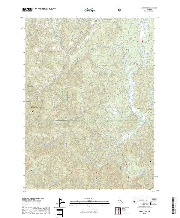 Girard Ridge, CA — USGS 7.5-minute topo (2023)