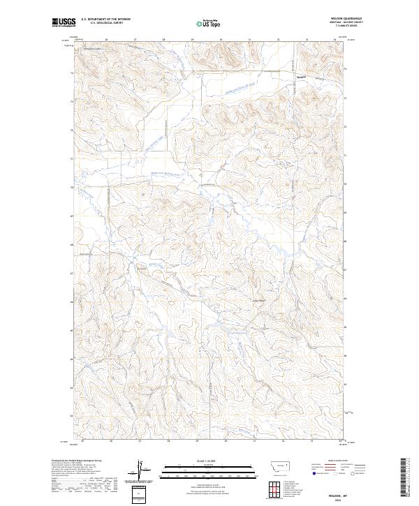 Weldon, MT — USGS 7.5-minute topo (2024)