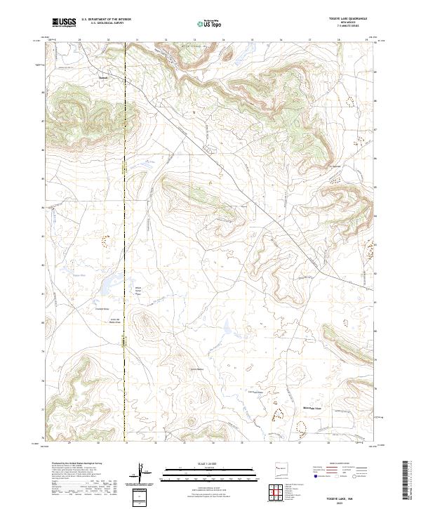 Togeye Lake, NM — USGS 7.5-minute topo (2023)