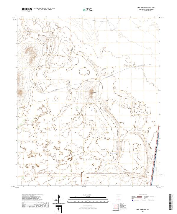 Tres Hermanos, NM — USGS 7.5-minute topo (2023)