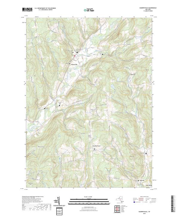 Gilbertsville, NY — USGS 7.5-minute topo (2023)