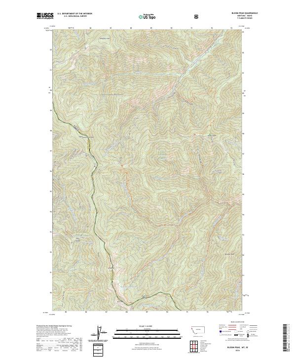 Bloom Peak, MT-ID — USGS 7.5-minute topo (2024)