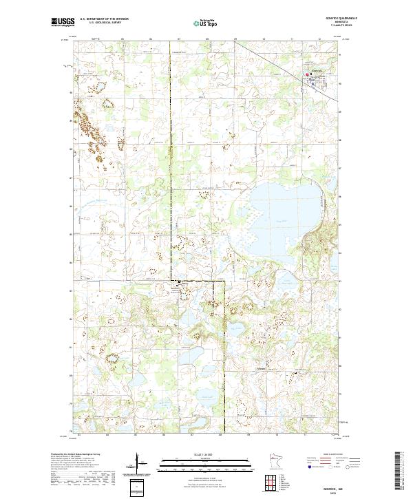 Gonvick, MN — USGS 7.5-minute topo (2022)
