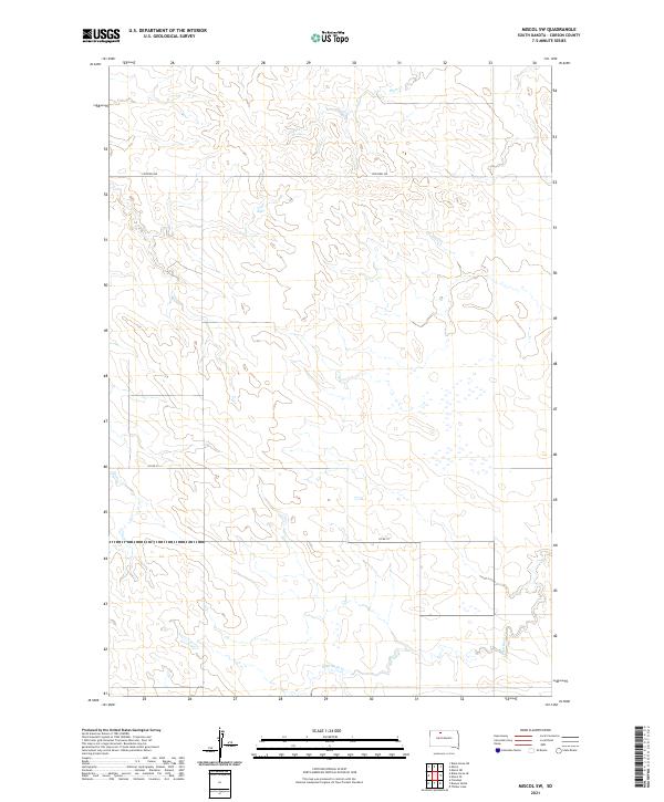 Miscol SW, SD — USGS 7.5-minute topo (2021)