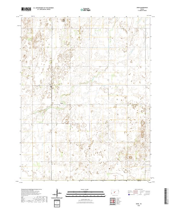Zook, KS — USGS 7.5-minute topo (2022)