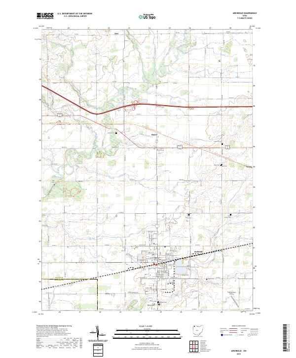 Archbold, OH — USGS 7.5-minute topo (2023)