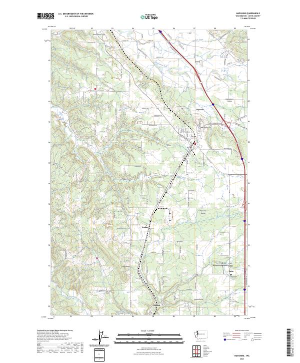 Napavine, WA — USGS 7.5-minute topo (2023)
