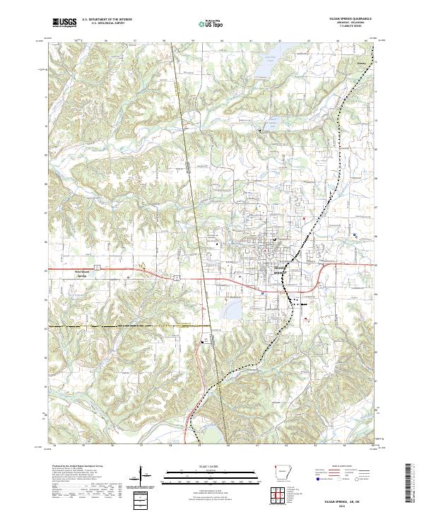 Siloam Springs, AR-OK — USGS 7.5-minute topo (2024)