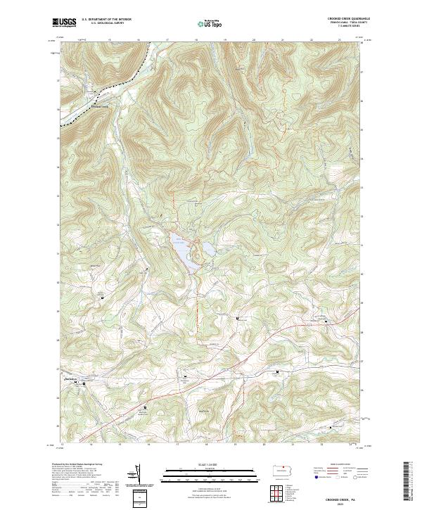 Crooked Creek, PA — USGS 7.5-minute topo (2023)