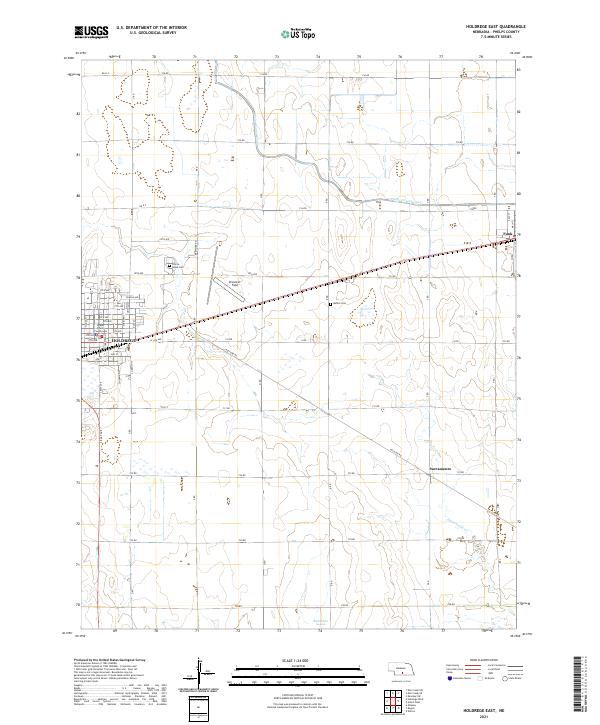 Holdrege East, NE — USGS 7.5-minute topo (2021)