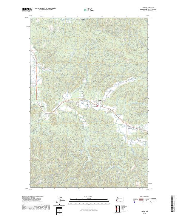 Lebam, WA — USGS 7.5-minute topo (2023)