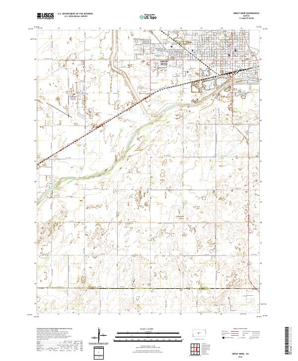 Great Bend, KS — USGS 7.5-minute topo (2022)