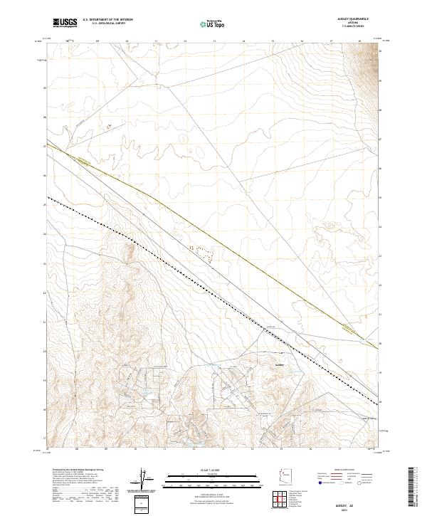 Audley, AZ — USGS 7.5-minute topo (2021)