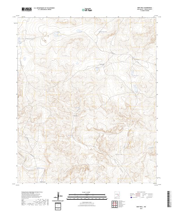 Deep Well, NM — USGS 7.5-minute topo (2023)