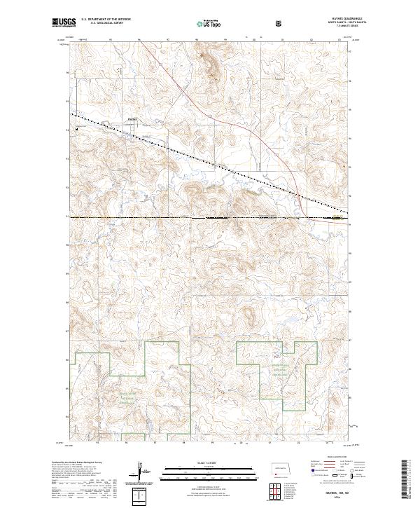 Haynes, ND-SD — USGS 7.5-minute topo (2024)