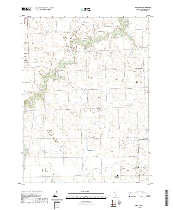 Onarga East, IL — USGS 7.5-minute topo (2024)