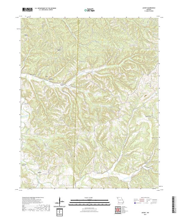 Jacket, MO — USGS 7.5-minute topo (2021)