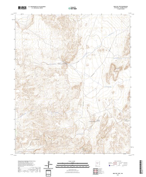 Mesa Del Yeso, NM — USGS 7.5-minute topo (2023)