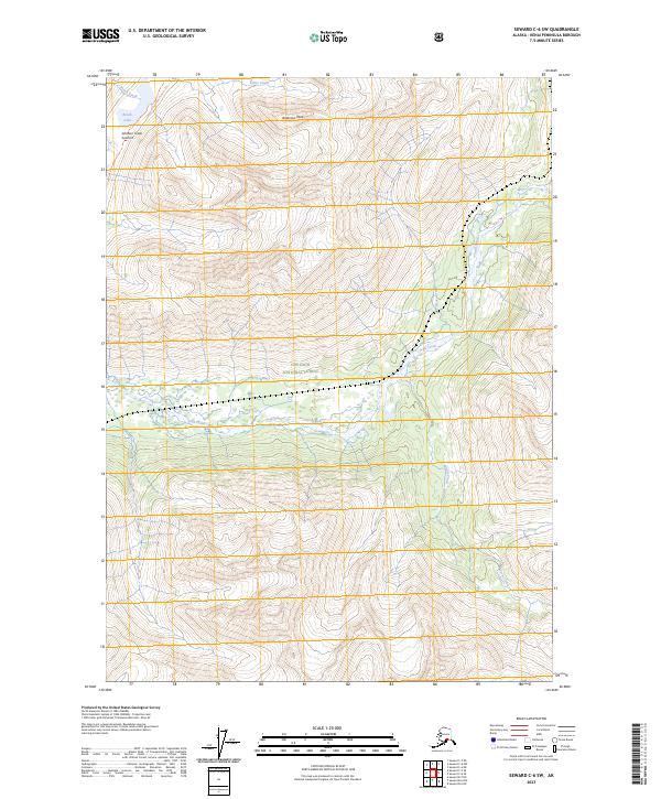 Seward C-6 SW, AK — USGS 7.5-minute topo (2023)