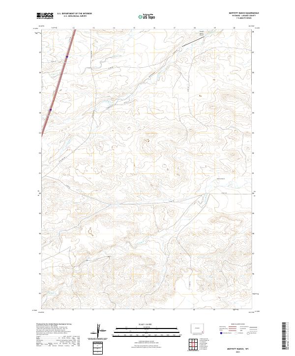 Moffett Ranch, WY — USGS 7.5-minute topo (2021)
