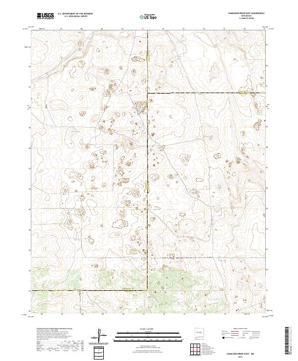 Camaleon Draw East, NM — USGS 7.5-minute topo (2023)