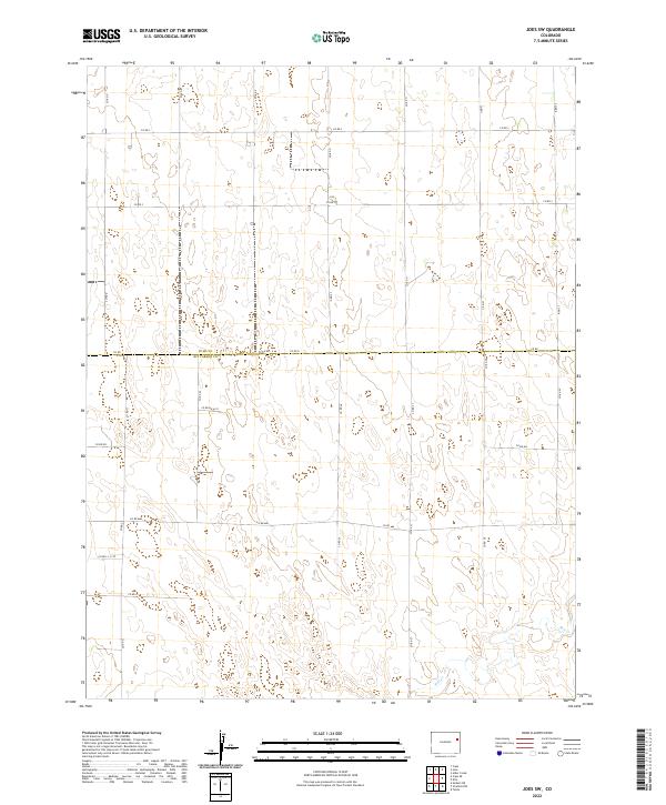 Joes SW, CO — USGS 7.5-minute topo (2022)