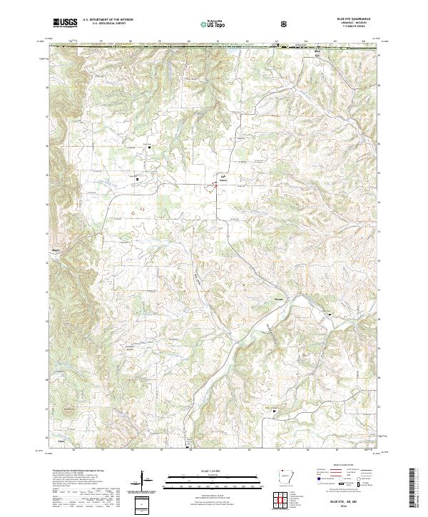 Blue Eye, AR-MO — USGS 7.5-minute topo (2024)