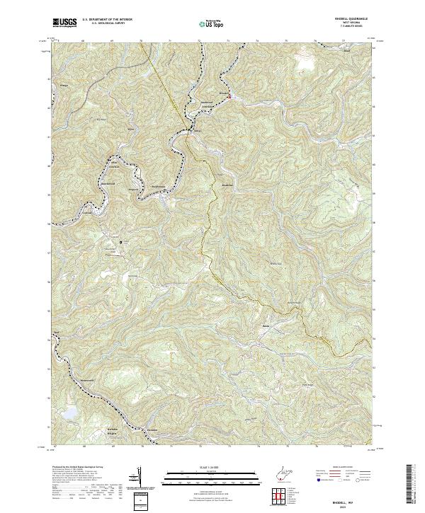 Rhodell, WV — USGS 7.5-minute topo (2023)