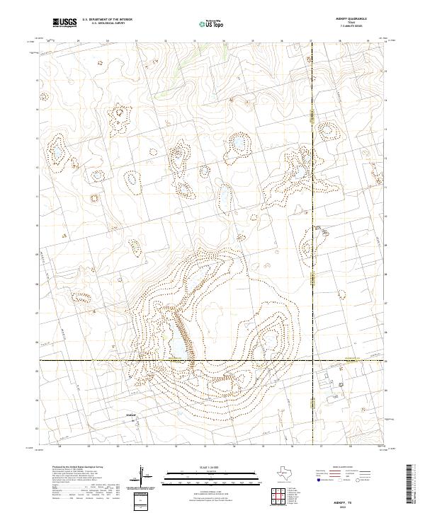 Midkiff, TX — USGS 7.5-minute topo (2022)