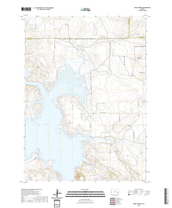 Jewel Springs, WY — USGS 7.5-minute topo (2021)