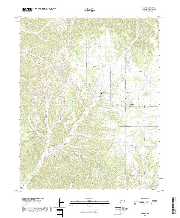 Chance, OK — USGS 7.5-minute topo (2022)