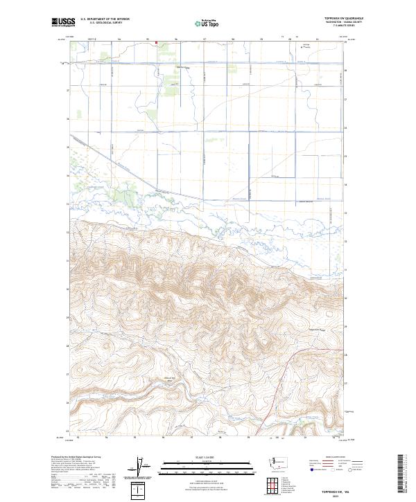 Toppenish SW, WA — USGS 7.5-minute topo (2023)