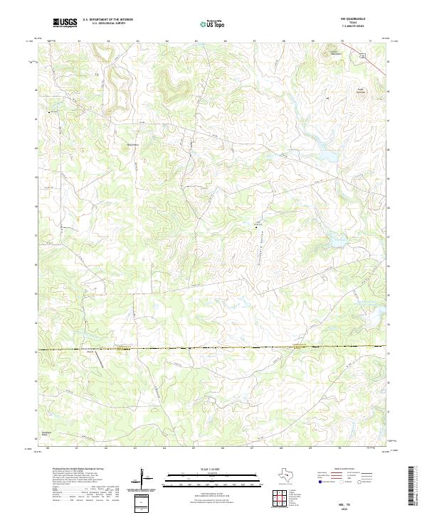 Nix, TX — USGS 7.5-minute topo (2022)