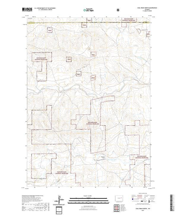 Coal Draw North, WY — USGS 7.5-minute topo (2021)