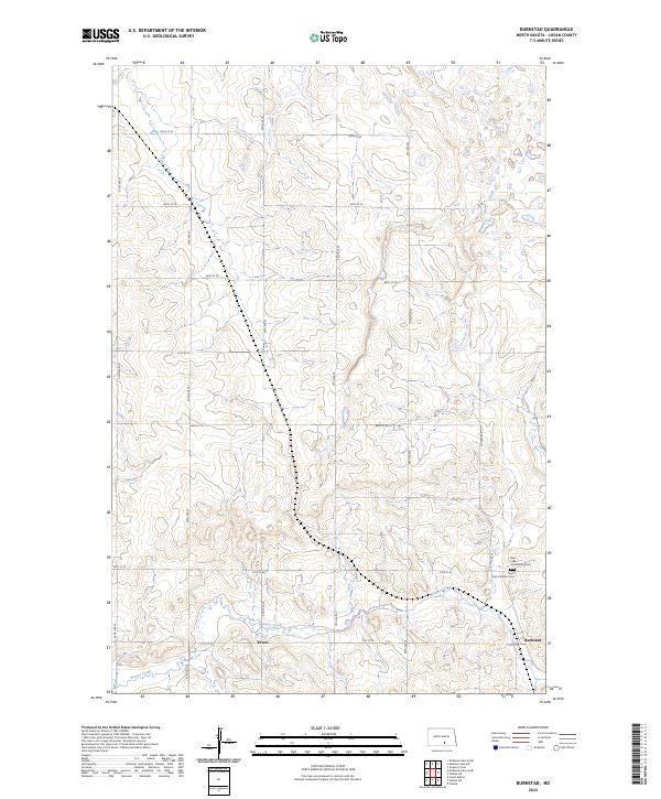 Burnstad, ND — USGS 7.5-minute topo (2024)