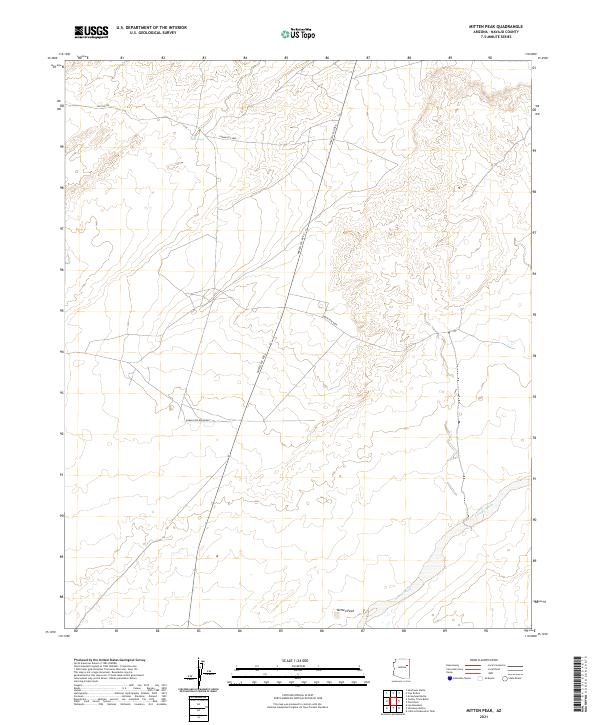 Mitten Peak, AZ — USGS 7.5-minute topo (2021)