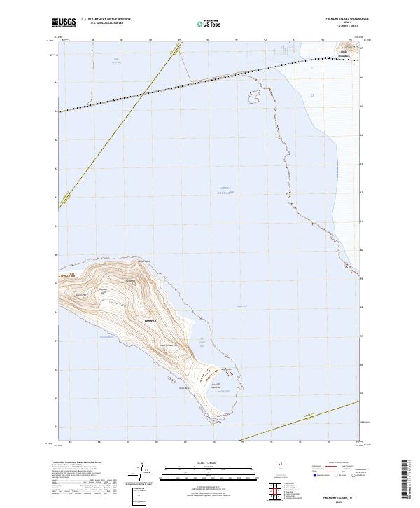 Fremont Island, UT — USGS 7.5-minute topo (2023)