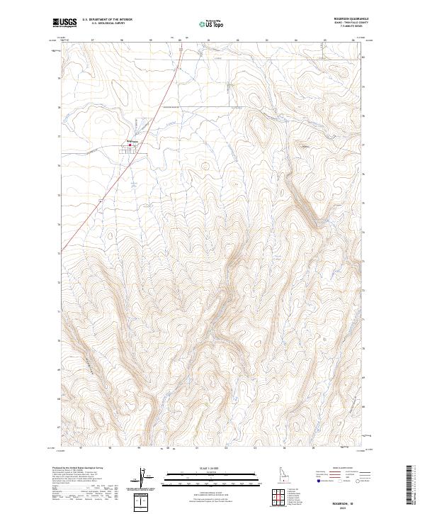 Rogerson, ID — USGS 7.5-minute topo (2023)