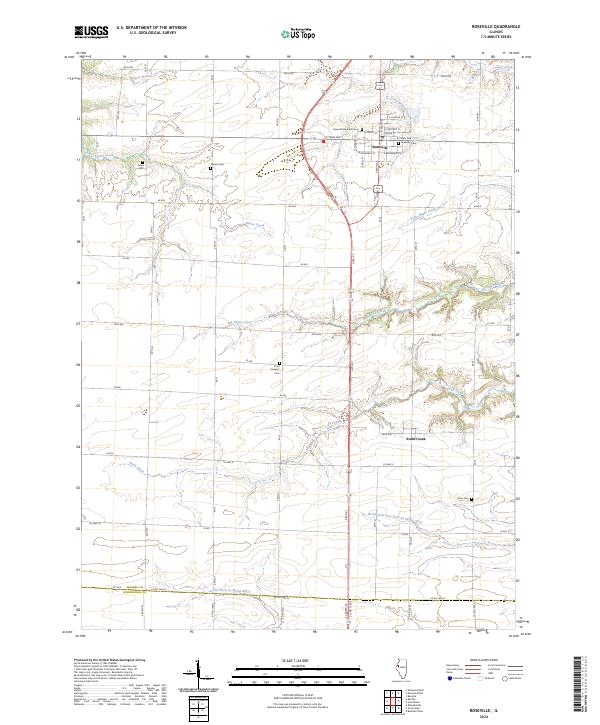 Roseville, IL — USGS 7.5-minute topo (2024)
