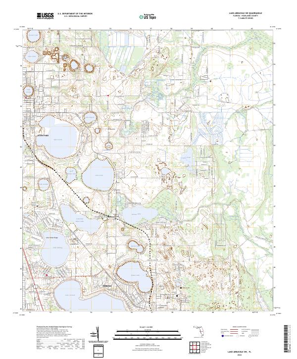 Lake Arbuckle SW, FL — USGS 7.5-minute topo (2024)