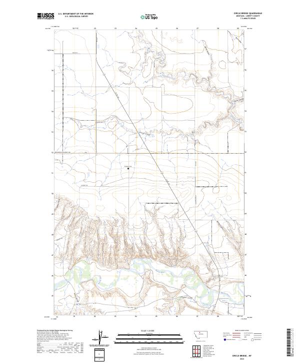 Circle Bridge, MT — USGS 7.5-minute topo (2024)