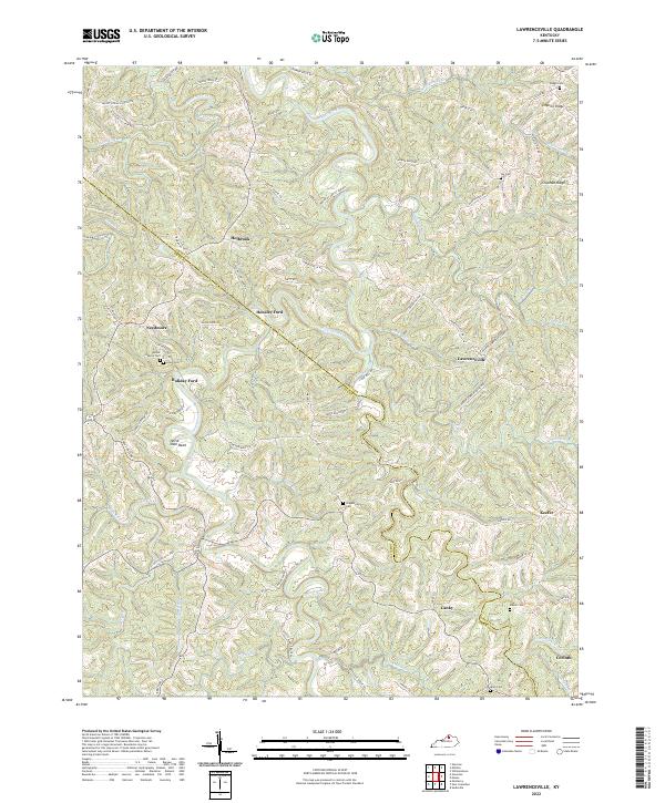 Lawrenceville, KY — USGS 7.5-minute topo (2022)