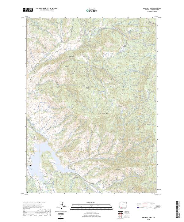Emigrant Lake, OR — USGS 7.5-minute topo (2024)