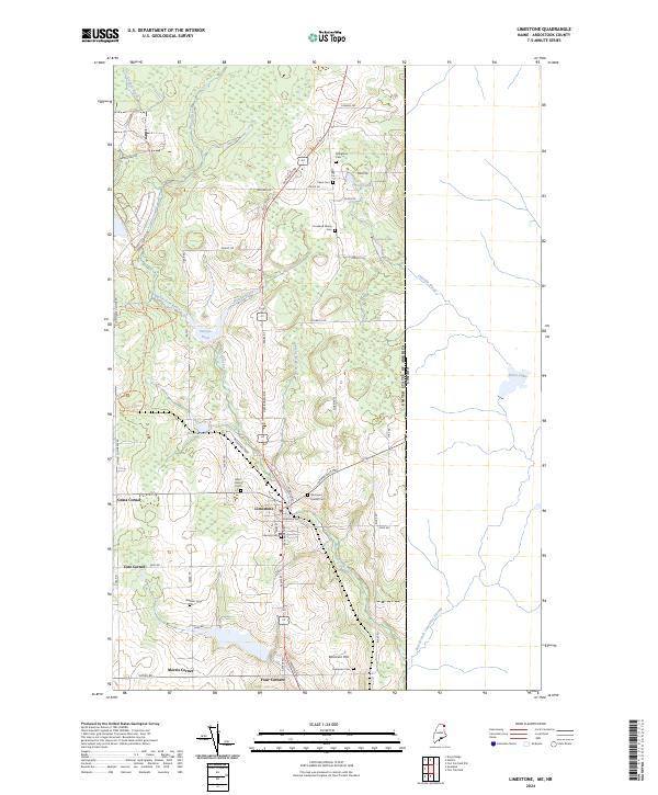 Limestone, ME-NB — USGS 7.5-minute topo (2024)