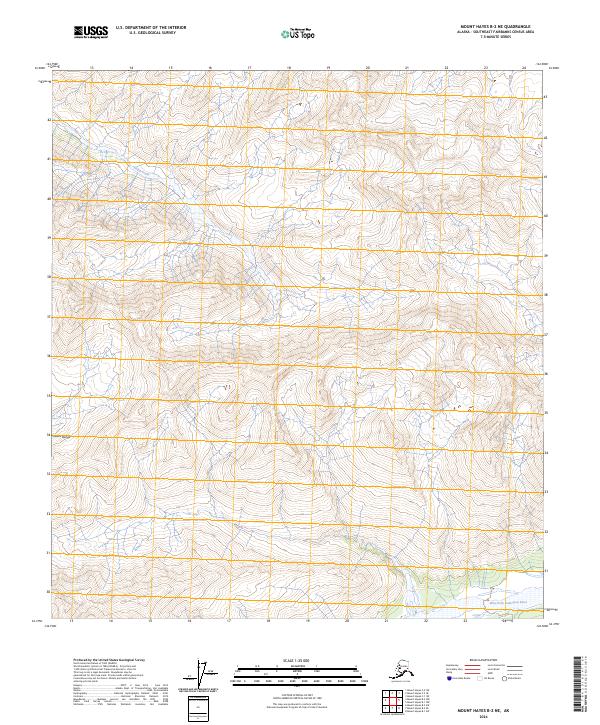 Mount Hayes B-2 NE, AK — USGS 7.5-minute topo (2024)