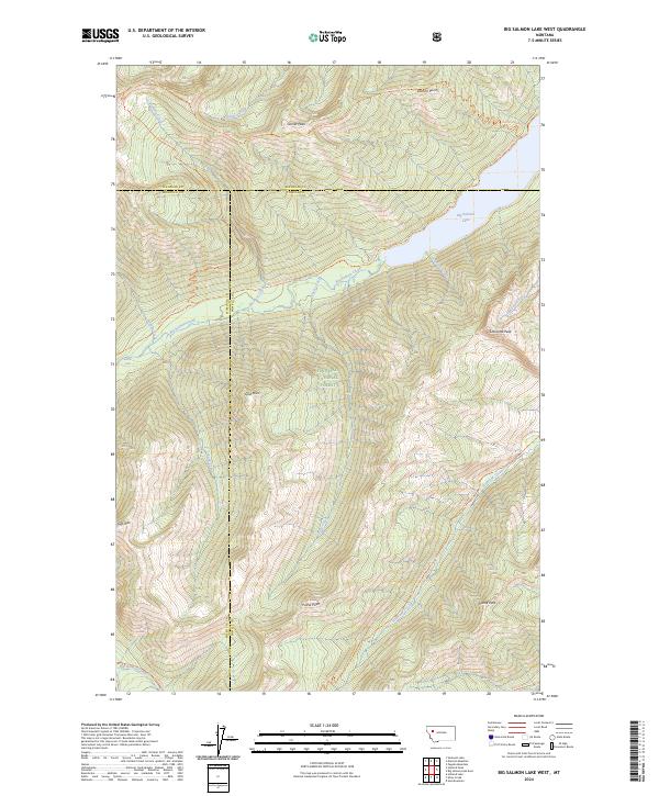 Big Salmon Lake West, MT — USGS 7.5-minute topo (2024)