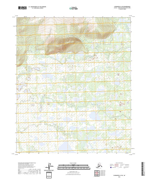 Livengood A-4 SW, AK — USGS 7.5-minute topo (2024)