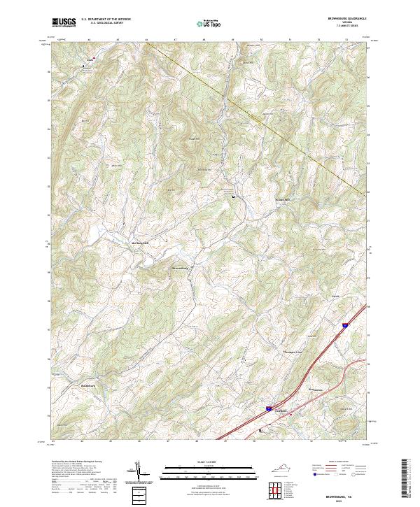 Brownsburg, VA — USGS 7.5-minute topo (2022)