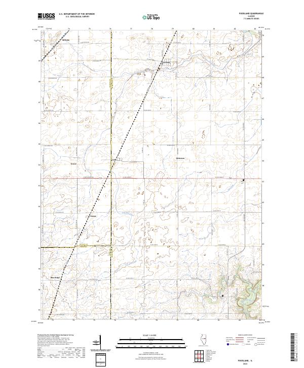 Foosland, IL — USGS 7.5-minute topo (2024)